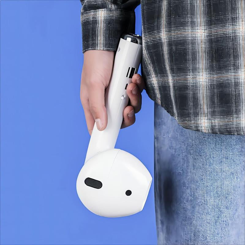 Wireless Earphone Shape Speaker, USB Charging Support Microphone FM Radio TF Card Wireless Loudspeaker, 360° Stereo Hifi Sound Portable Speaker,