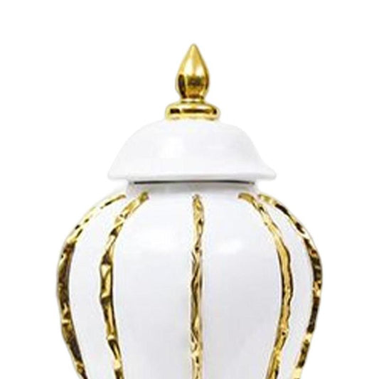 {Restock} Porcelain Ginger Jar Ceramic Vase 12 Inch Display Table Centerpieces Handicraft Storage Jar Temple Jar for Weddings Desk Decor Ornaments Tin