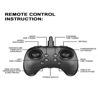 RC Drone with Remote Control, Mini Drone with LED Light, Altitude Hold Function Drone, Birthday Gift for Beginner, Ideal Gift for Boys & Girls, Quadcopter Drone, Cool Toys, Quadcopter Drone