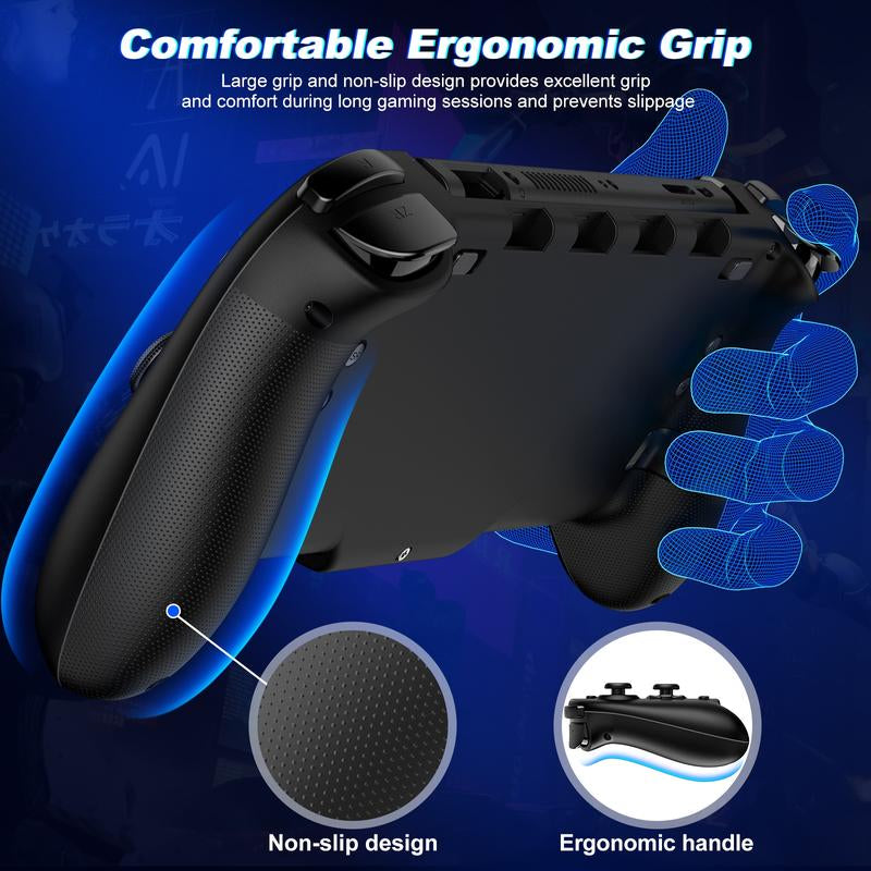 Wireless Pro Controller for Switch/Oled, Joypad with Full-Size Ergonomic Handheld Mode Controller/Battery/Rgb/Turbo/Programming