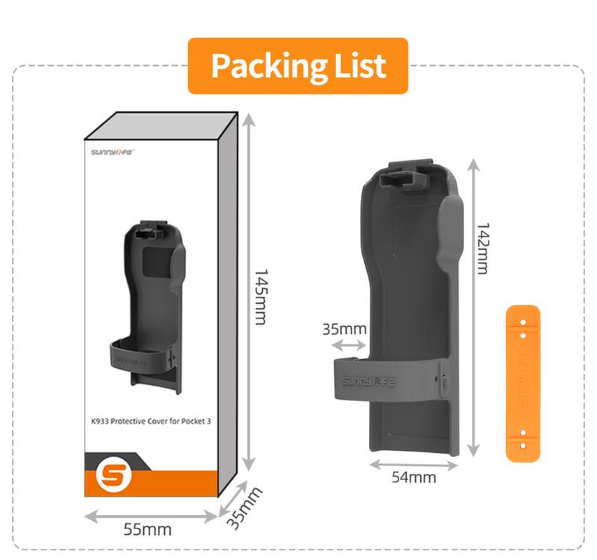 Pocket 3 Lens Cap Sunshade Cover, Gimbal Lens Screen Protective Case Compatible with DJI OSMO Pocket 3 Handheld Camera