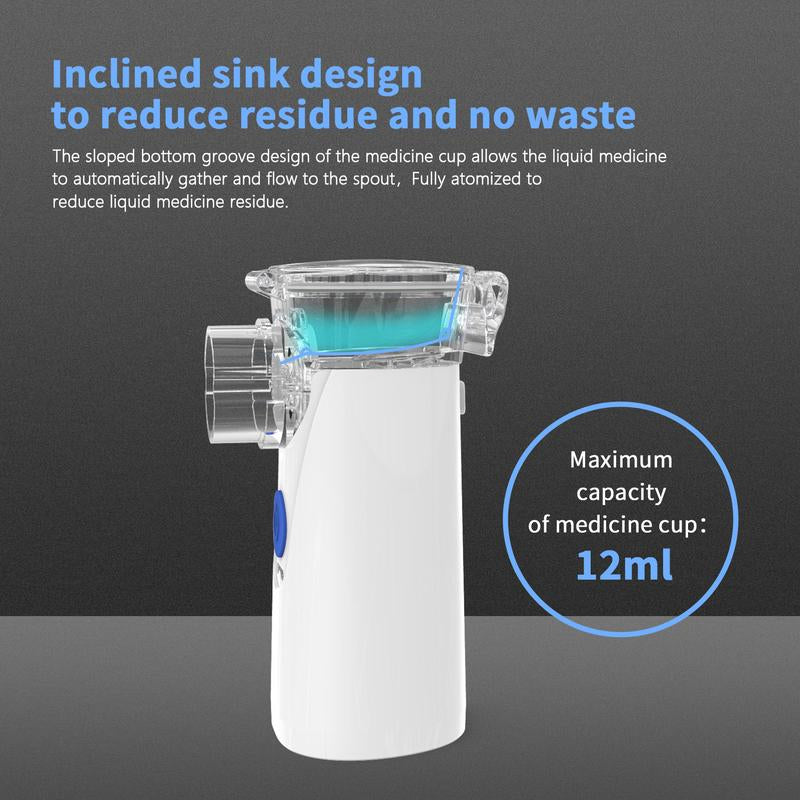Portable Ultrasonic Atomizer, Suitable for Both Adults and Children, with Built-In Battery, Compact and Convenient, Essential for Family Travel