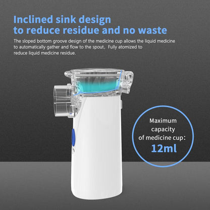 Portable Ultrasonic Atomizer, Suitable for Both Adults and Children, with Built-In Battery, Compact and Convenient, Essential for Family Travel