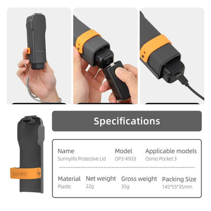 Pocket 3 Lens Cap Sunshade Cover, Gimbal Lens Screen Protective Case Compatible with DJI OSMO Pocket 3 Handheld Camera