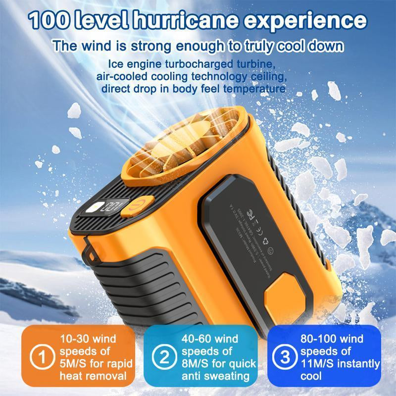 [ Freeship] Outdoor Cool Clip Fan Undershirt, Cool Clip Waist Fan,Shirt Fan Clip Outdoor, Powerful Undershirt Fan 5000Mah Edurance Outdoor Cooling Fan for Running/Hiking/Climing/Camping