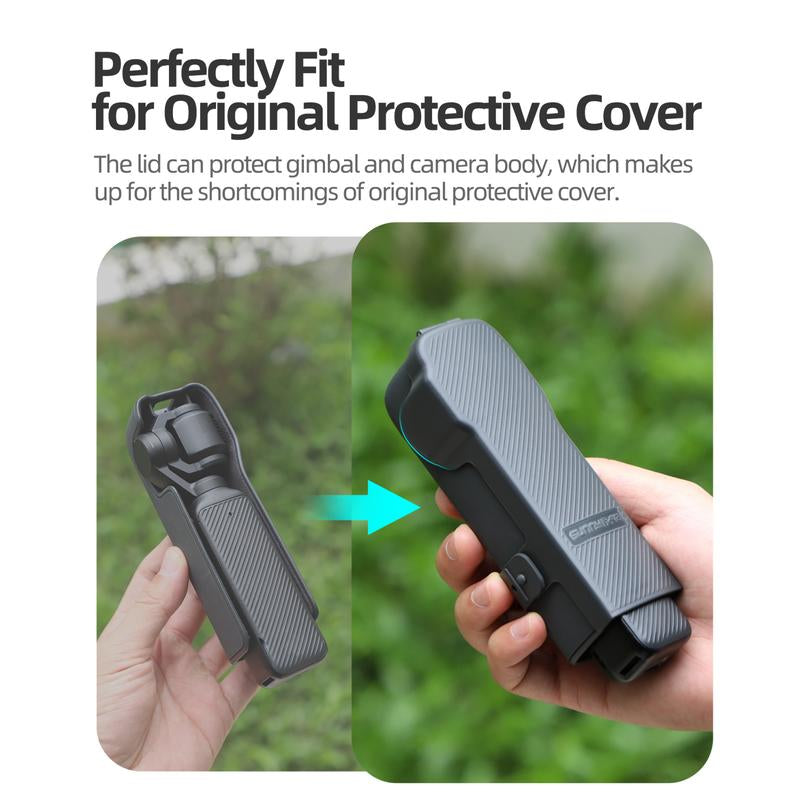 Pocket 3 Lens Cap Sunshade Cover, Gimbal Lens Screen Protective Case Compatible with DJI OSMO Pocket 3 Handheld Camera